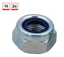 DIN985 Гайки самоконтрящися шестигранные кл.10