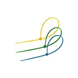Хомут нейлоновый, 2.5х200 мм, цветной, 15 шт. 5496080