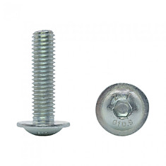 Винт ISO 7380-2 M 5x10 10.9 с полукруглой головкой и внутренним шестигранником zinc plated R