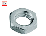 Гайка DIN936 низкая М 8  (ISO 4035)  17H zinc plated (0,0035)