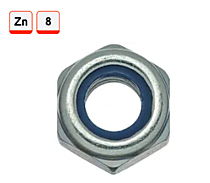 DIN985 Гайки самоконтрящися шестигранные кл.8
