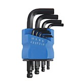 Набор ключей шестигранных , с шаром, CrV, 1.5 - 10 мм, 9 шт. TUNDRA black Набор ключей шестигранных , с шаром, CrV, 1.5 - 10 мм, 9 шт. TUNDRA black