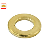 Шайба DIN125 М 5х10х1 латунная