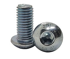 Винт ISO 7380-1 M12x40 10.9 с полукруглой головкой и внутренним шестигранником ZN R 