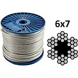 Трос стальной DIN3055 D 3.0 (6x7) оцинкованный (250) D